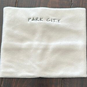 Park City White Fleece Neck Warmer